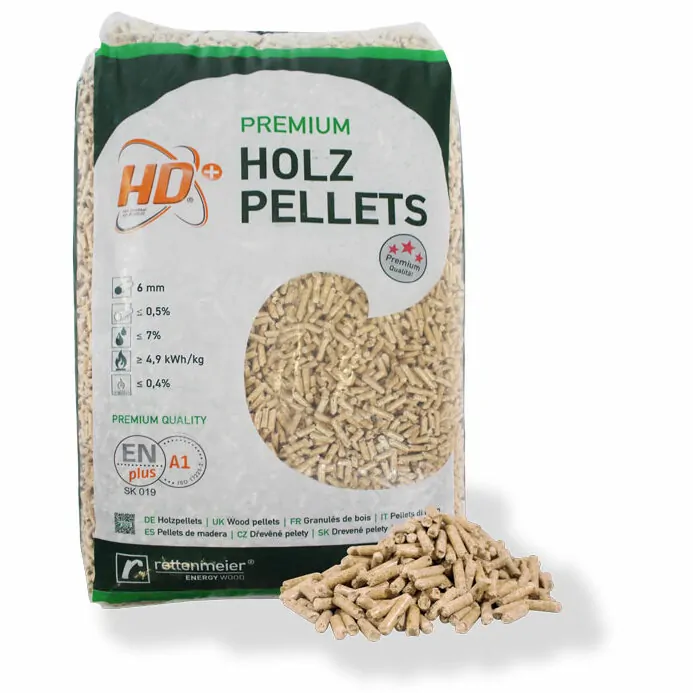 Pelety ENplus A1 PREMIUM HD+, pytel 15kg
